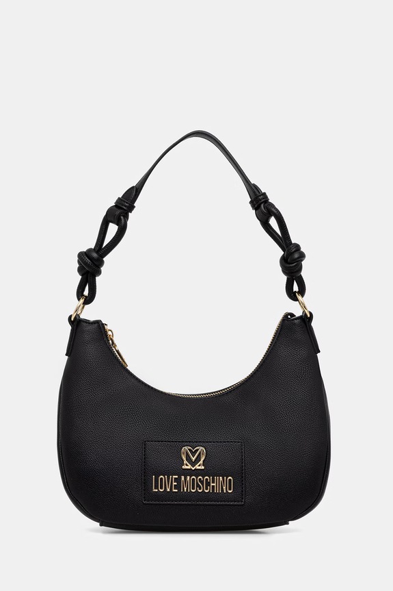 Love Moschino geantă pentru femei, cu imitație de piele negru JC4237PP0OKC0000