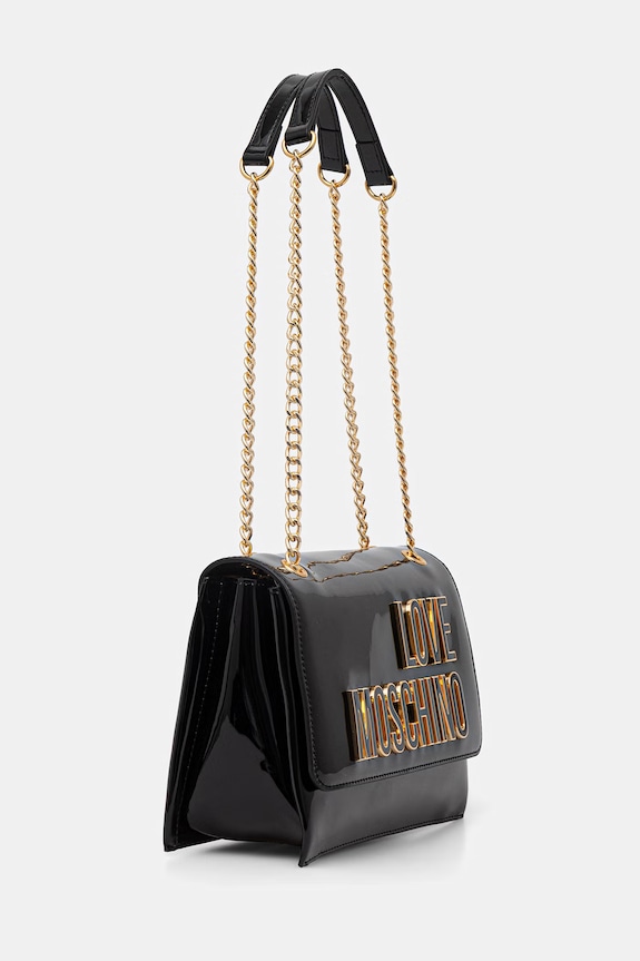 Love Moschino crossbody torba za žene od imitacije kože JC4246PP0OKE100A crna SS26