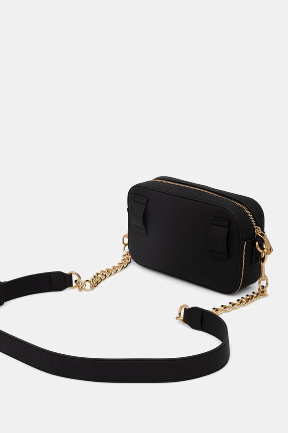 Doplnky Love Moschino crossbody kabelka dámska z imitácie kože JC4255PP0OKF0000 čierna