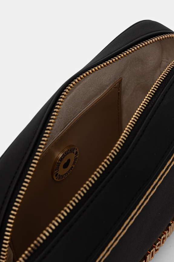 Love Moschino crossbody kabelka dámska z imitácie kože JC4255PP0OKF0000 čierna
