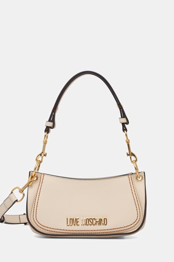 Love Moschino geantă de damă cu imitație de piele bej JC4256PP0OKF0110