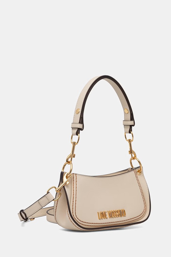 Love Moschino geantă de damă cu imitație de piele JC4256PP0OKF0110 bej SS26