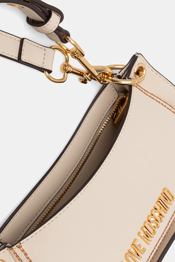Love Moschino geantă de damă cu imitație de piele JC4256PP0OKF0110 bej