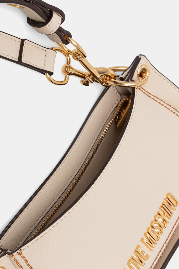 Love Moschino geantă de damă cu imitație de piele JC4256PP0OKF0110 bej