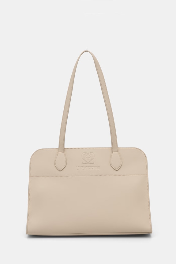 Love Moschino torebka shopper damska z imitacji skóry beżowy JC4272PP0OKI0110