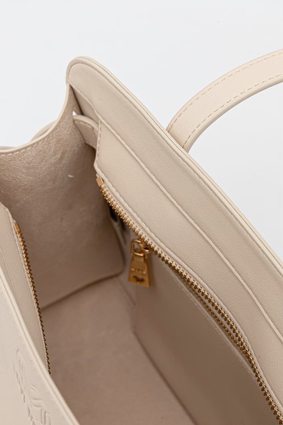 Love Moschino torebka shopper damska z imitacji skóry JC4272PP0OKI0110 beżowy