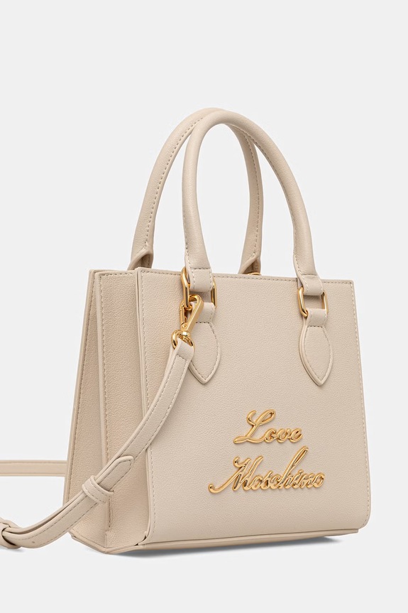 Love Moschino crossbody torba ženska kožna JC4274PP0OK1011A bež SS26