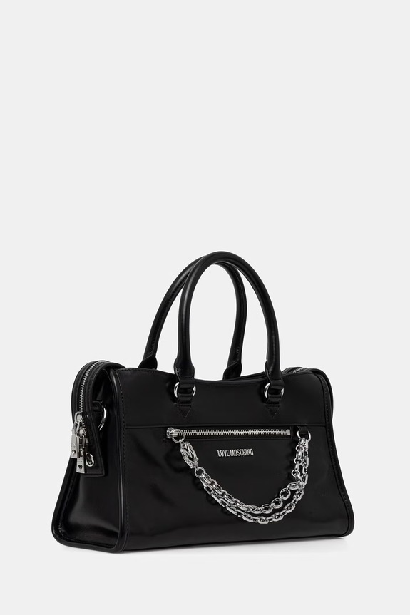 Love Moschino torebka damska skórzana JC4277PP0OK1100A czarny SS26