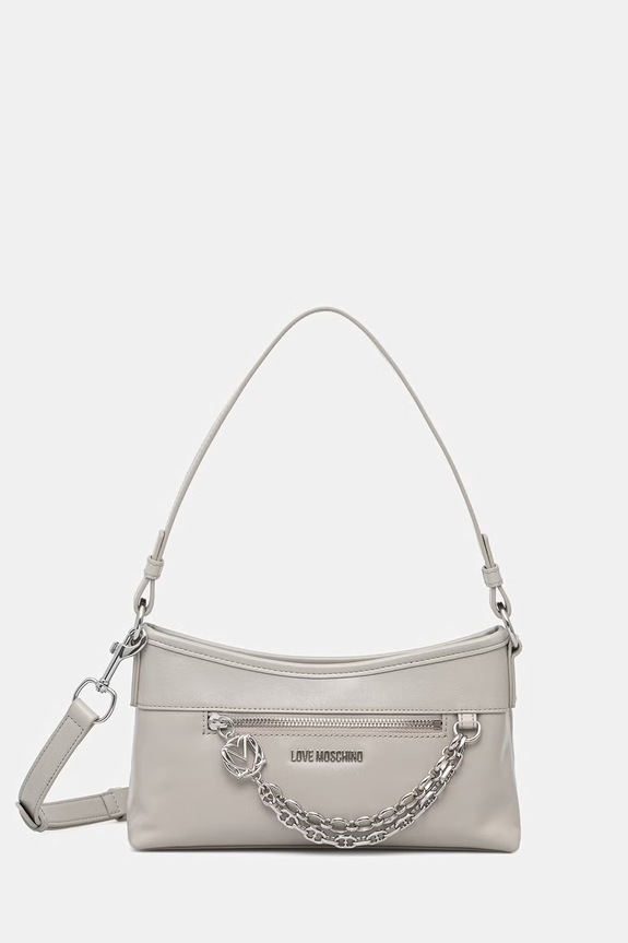 Love Moschino torba za žene od imitacije kože siva JC4278PP0OK1110A