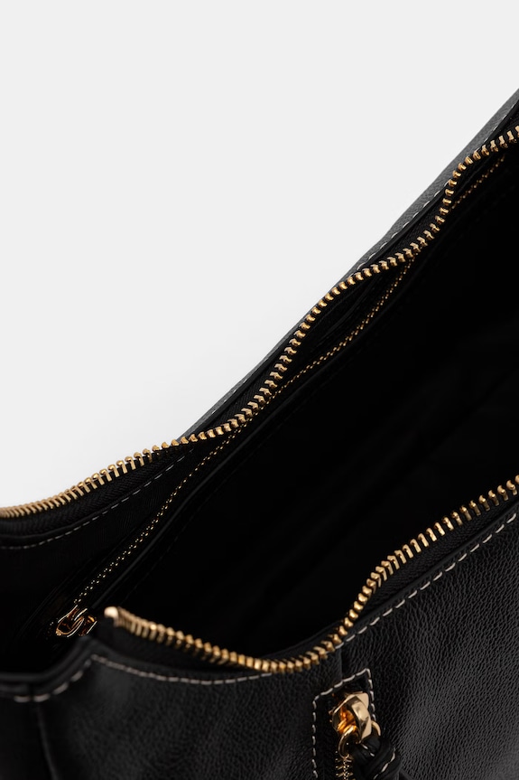 Love Moschino Τσάντα κρουασάν γυναικεία δερμάτινη JC4281PP0OK1300A μαύρο