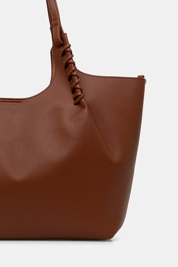 Dodaci Love Moschino shopper torba za žene od imitacije kože JC4297PP0OKL0300 smeđa