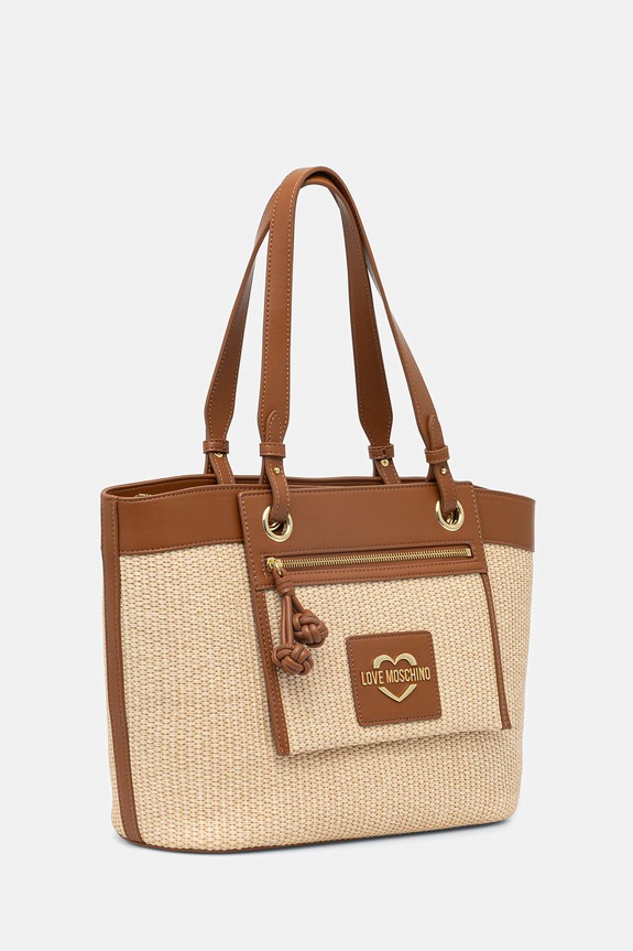 Love Moschino torebka shopper damska JC4340PP0OKN110A beżowy SS26