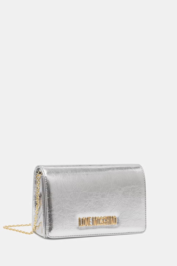 Love Moschino crossbody torba za žene JC4345PP0OKQ0902 srebrna SS26