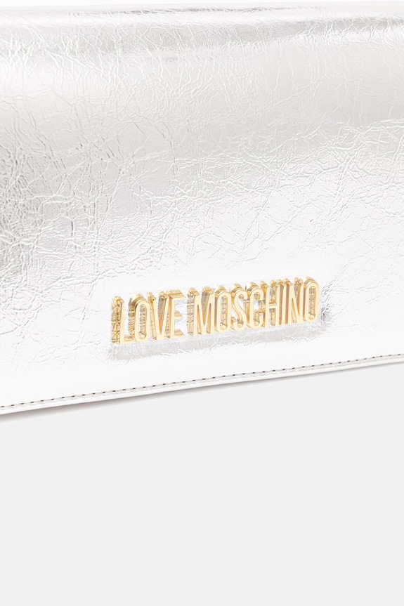 Love Moschino crossbody torba za žene srebrna JC4345PP0OKQ0902