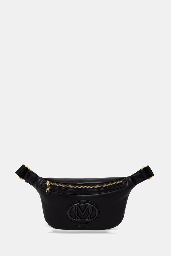 Love Moschino borsetă cu imitație de piele negru JC4337PP0OKM0000