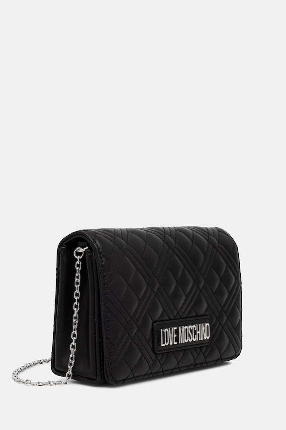 Love Moschino crossbody kabelka dámska z imitácie kože JC4079PP0OLA000B čierna SS26