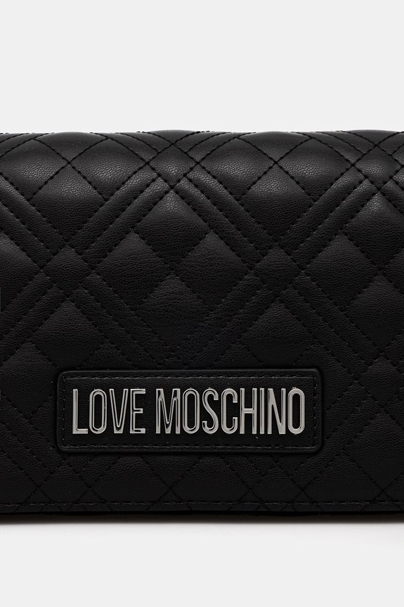 Doplnky Love Moschino crossbody kabelka dámska z imitácie kože JC4079PP0OLA000B čierna