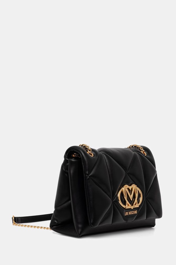 Love Moschino geantă crossbody pentru femei cu imitație de piele JC4041PP0OLC0000 negru SS26
