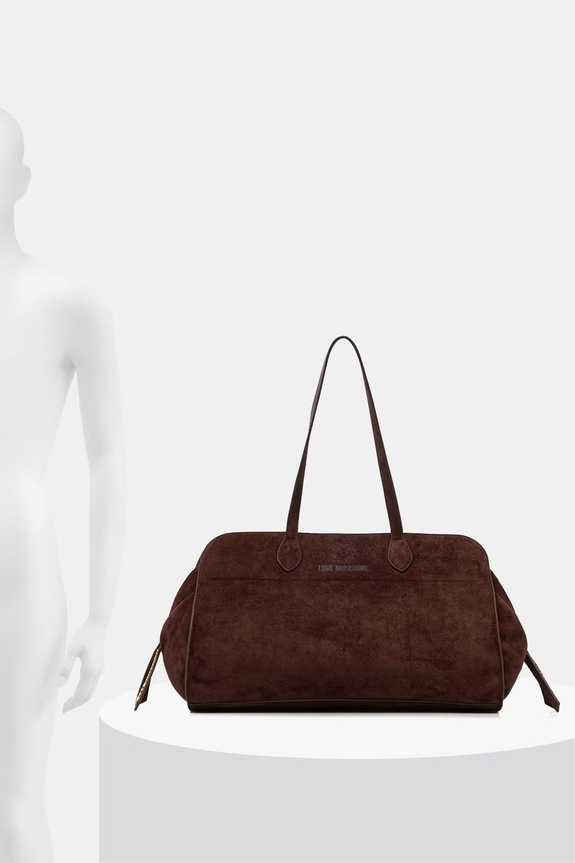 Love Moschino Kabelka typu shopper dámska z imitácie semišu JC4271PP0OKJ0313