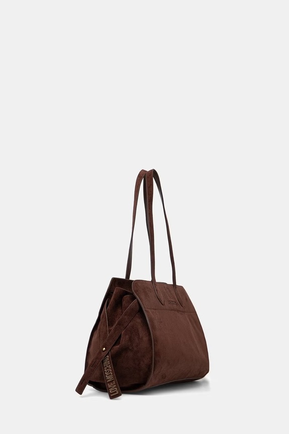 Love Moschino Kabelka typu shopper dámska z imitácie semišu JC4271PP0OKJ0313 hnedá SS26