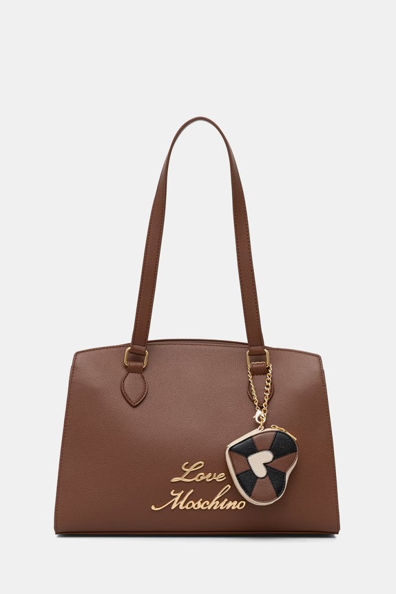 Love Moschino torebka shopper damska brązowy JC4276PP0OK1030A
