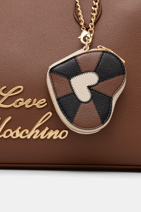 Love Moschino torebka shopper damska brązowy JC4276PP0OK1030A