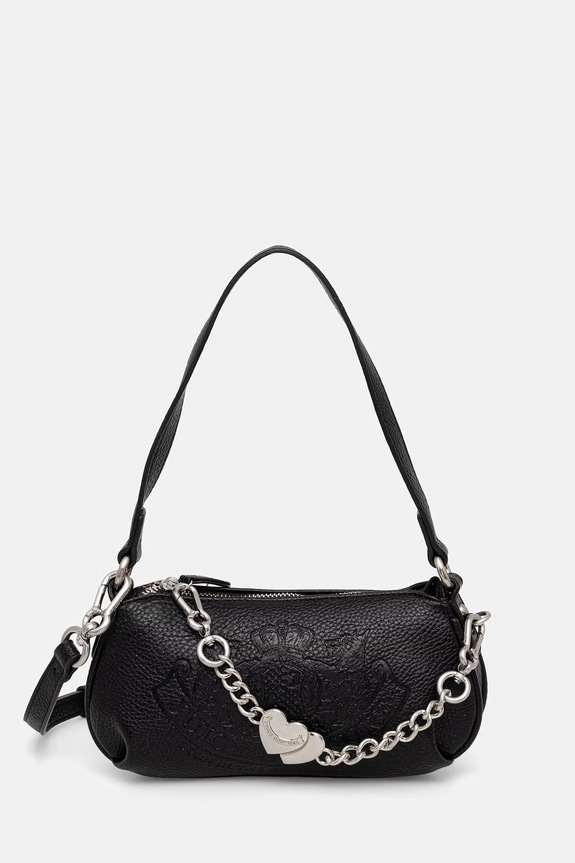 Juicy Couture crossbody kabelka dámska z imitácie kože TWIG NARRATIVE čierna BIJTG8994WVP