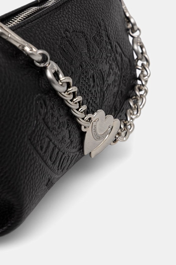 Juicy Couture crossbody kabelka dámska z imitácie kože TWIG NARRATIVE čierna BIJTG8994WVP