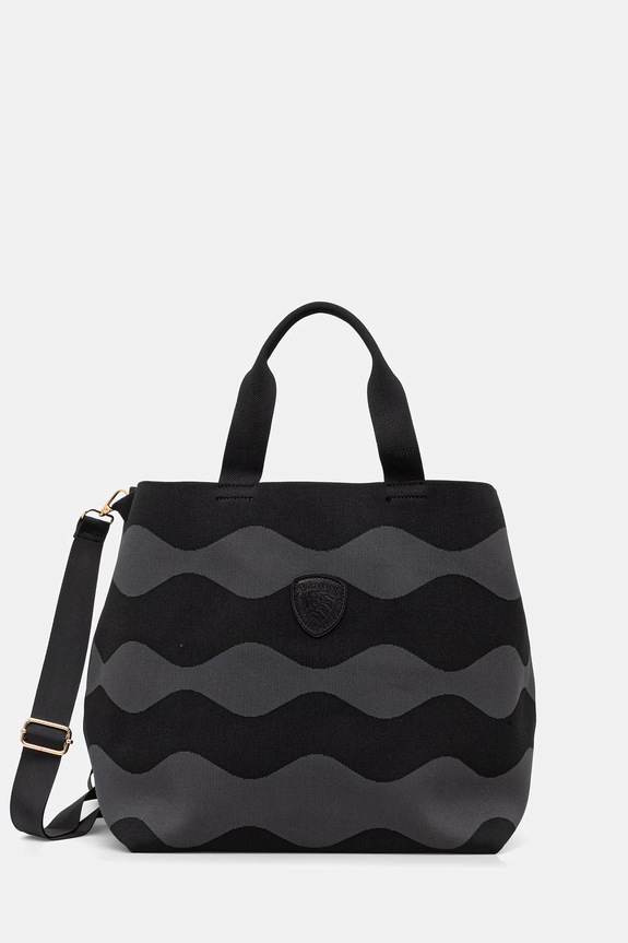 Blauer torebka shopper damska BASKET01 czarny SS26