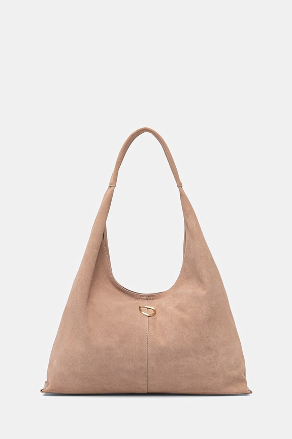 Blauer torebka shopper damska beżowy HINA01