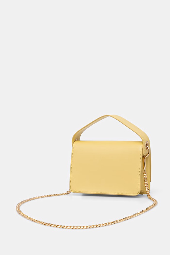 Accesorii Blauer geantă crossbody de damă din imitație de piele MINPU02 galben