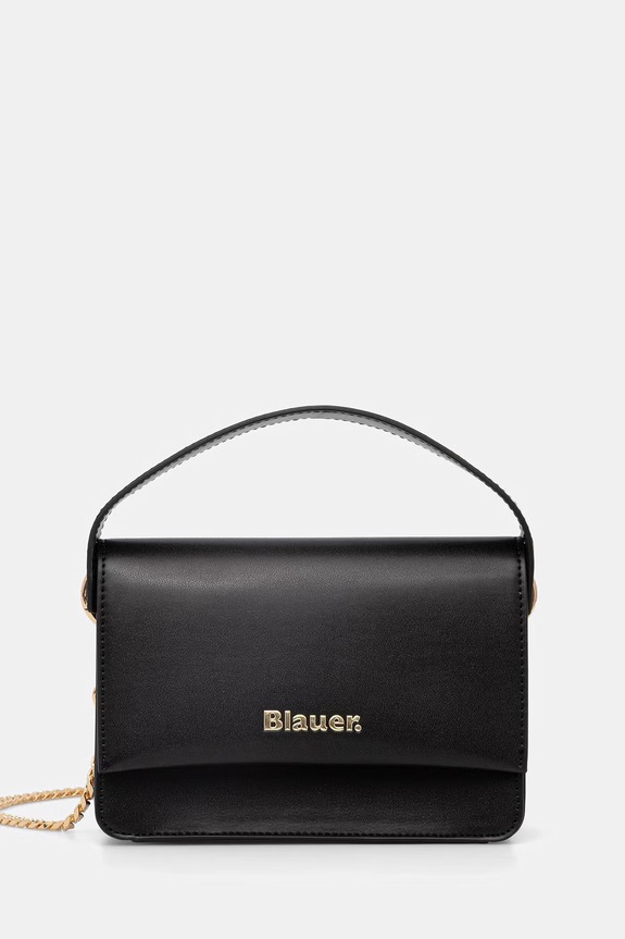Blauer geantă crossbody de damă cu imitație de piele negru MINPU02
