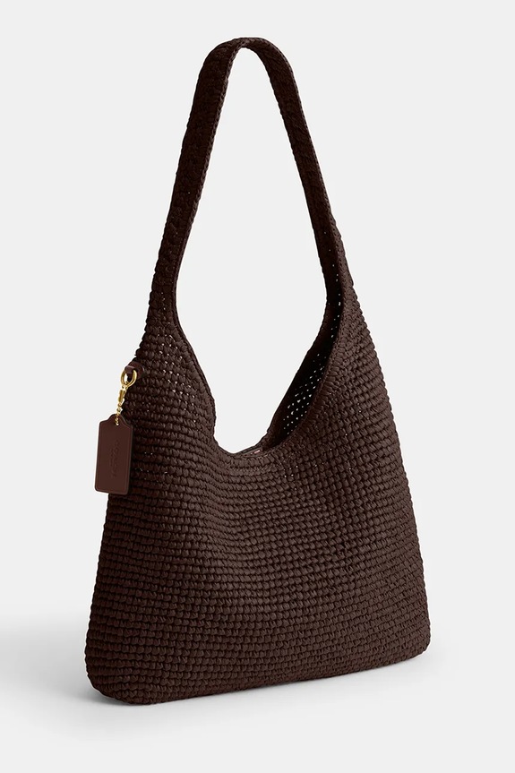 Akcesoria Coach torebka damska skórzana Brooklyn Shoudler Bag 28 CDU75 brązowy