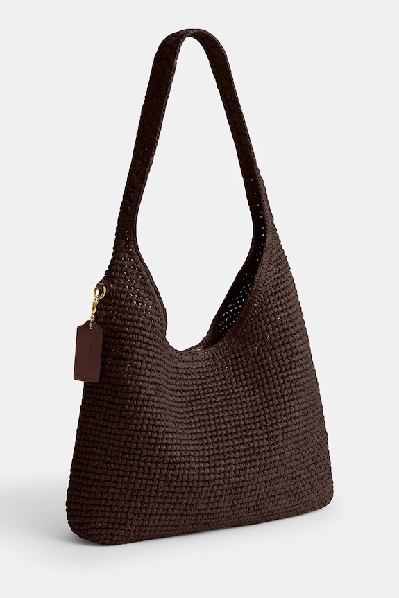 Akcesoria Coach torebka damska skórzana Brooklyn Shoudler Bag 28 CDU75 brązowy