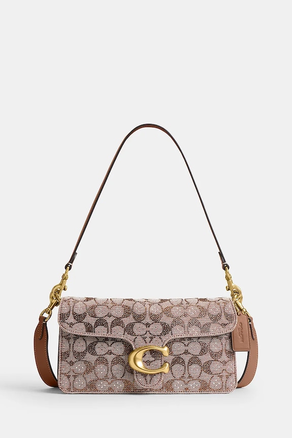 Coach torebka crossbody damska skórzana Tabby 26 brązowy CDZ34