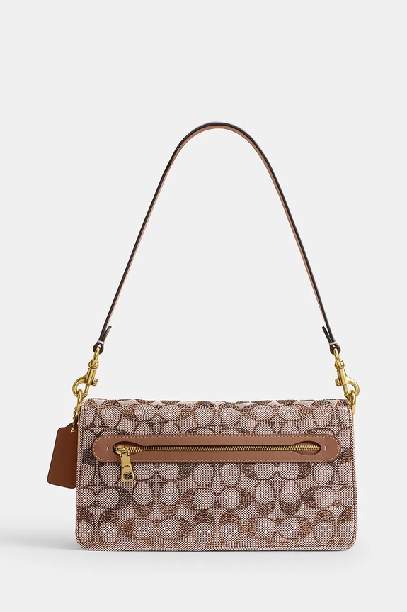 Akcesoria Coach torebka crossbody damska skórzana Tabby 26 CDZ34 brązowy