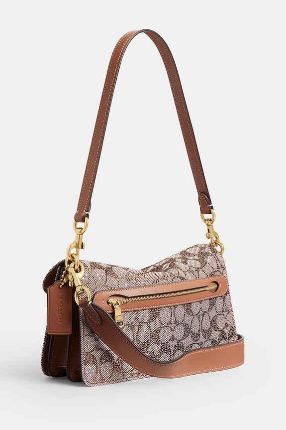 Coach torebka crossbody damska skórzana Tabby 26 brązowy CDZ34