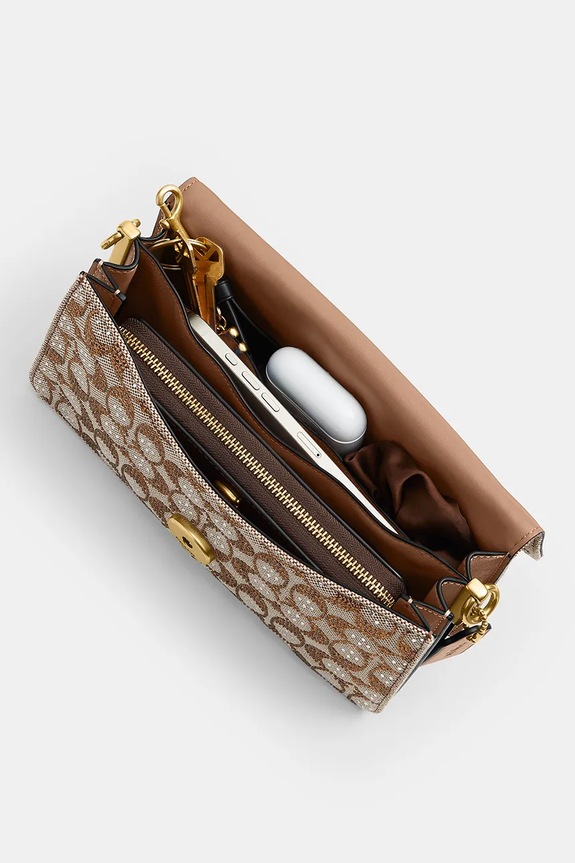 Coach torebka crossbody damska skórzana Tabby 26 CDZ34 brązowy