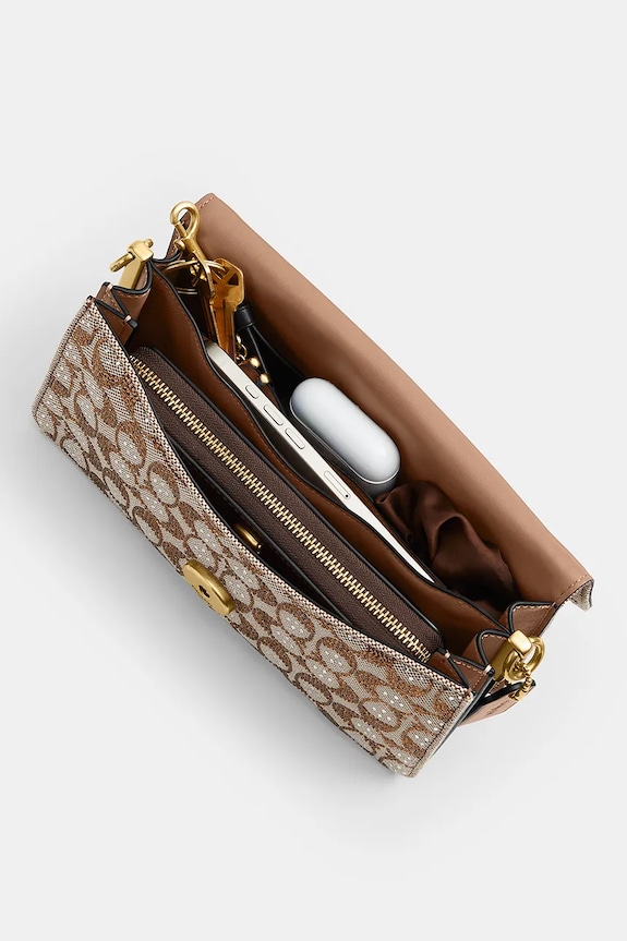 Coach torebka crossbody damska skórzana Tabby 26 CDZ34 brązowy