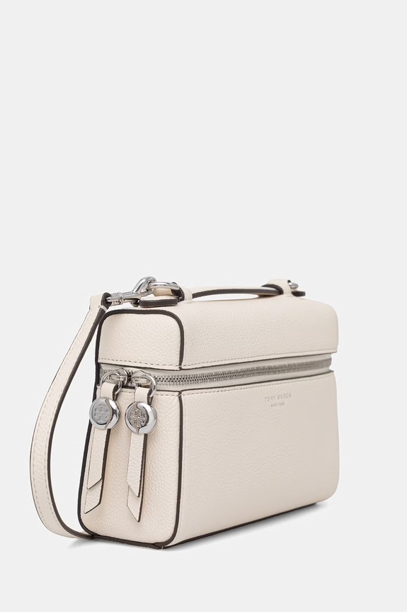 Tory Burch borsa a tracollo da donna in pelle Romy 178948 beige SS26