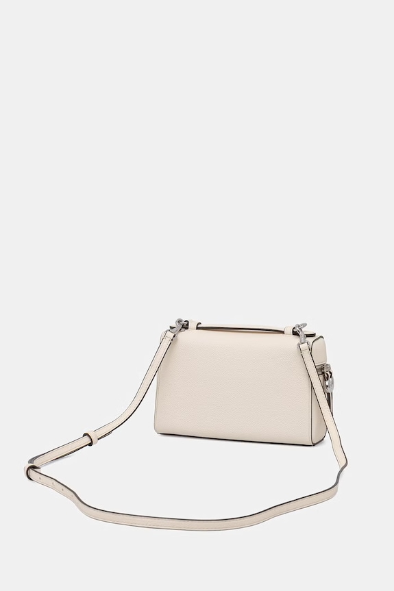Accessori Tory Burch borsa a tracollo da donna in pelle Romy 178948 beige