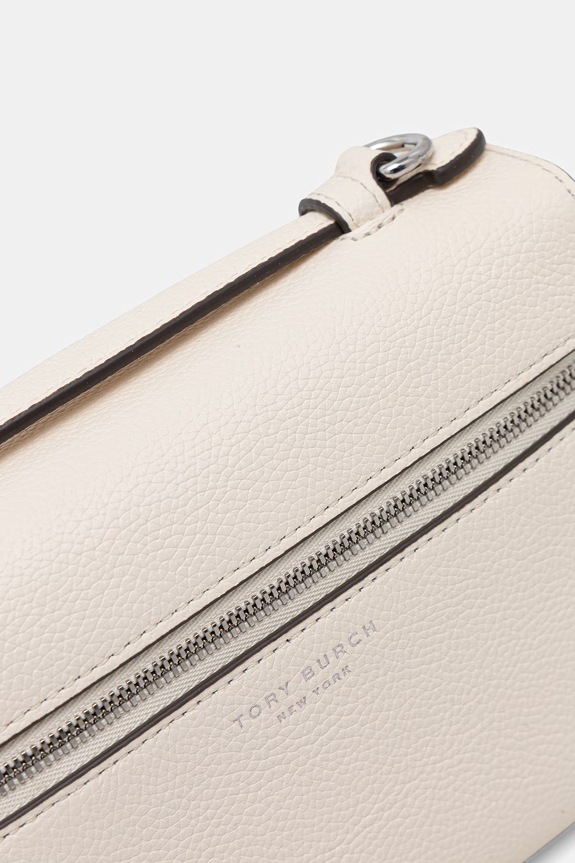 Tory Burch borsa a tracollo da donna in pelle Romy beige 178948