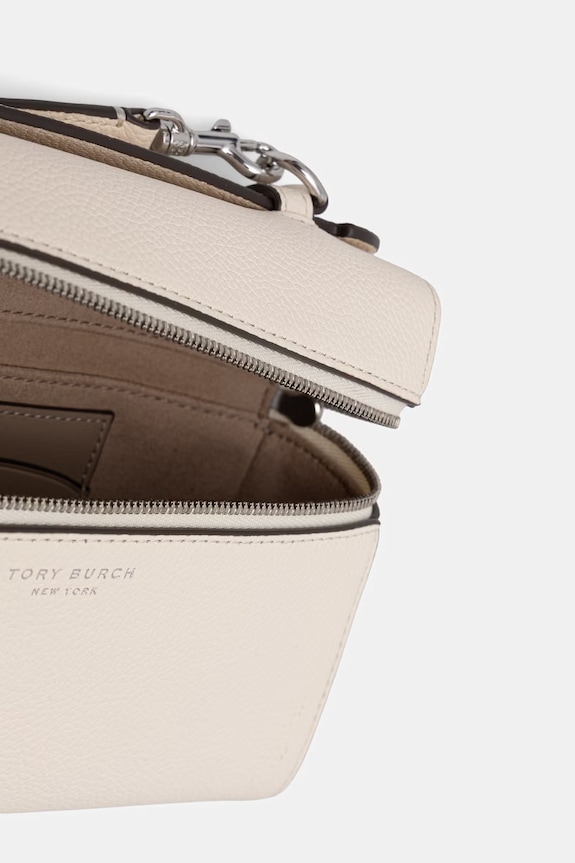 Tory Burch borsa a tracollo da donna in pelle Romy 178948 beige
