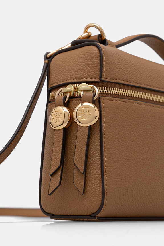 Tory Burch torebka crossbody damska skórzana Romy brązowy 178948