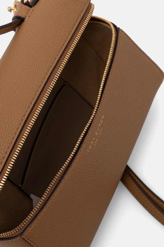 Tory Burch torebka crossbody damska skórzana Romy 178948 brązowy
