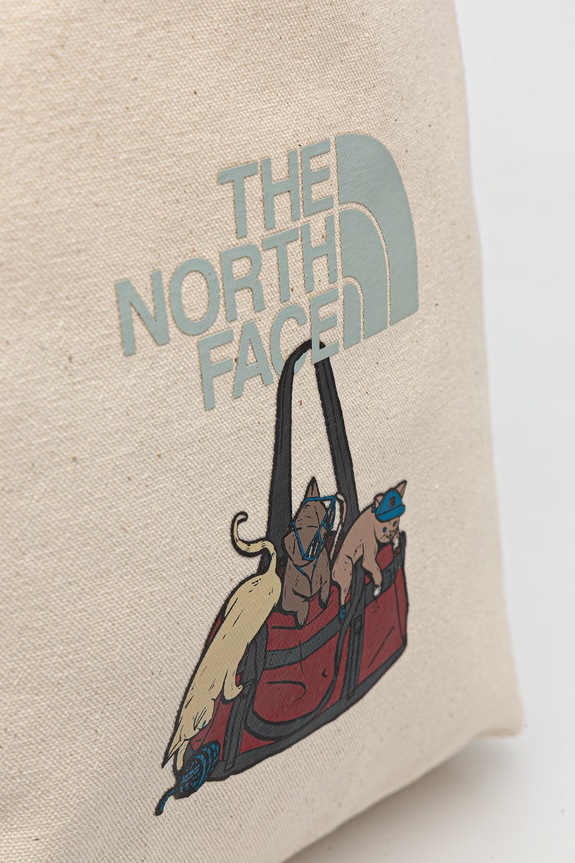 The North Face geantă de damă din bumbac COTTON TOTE bej NF0A3VWQPDZ1