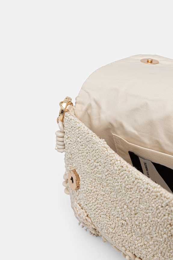 Lola Casademunt geantă crossbody pentru femei MS2604020 bej