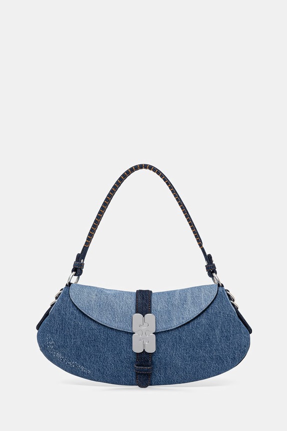 GANNI B-Kat Denim torebka damska jeansowa niebieski B2060038