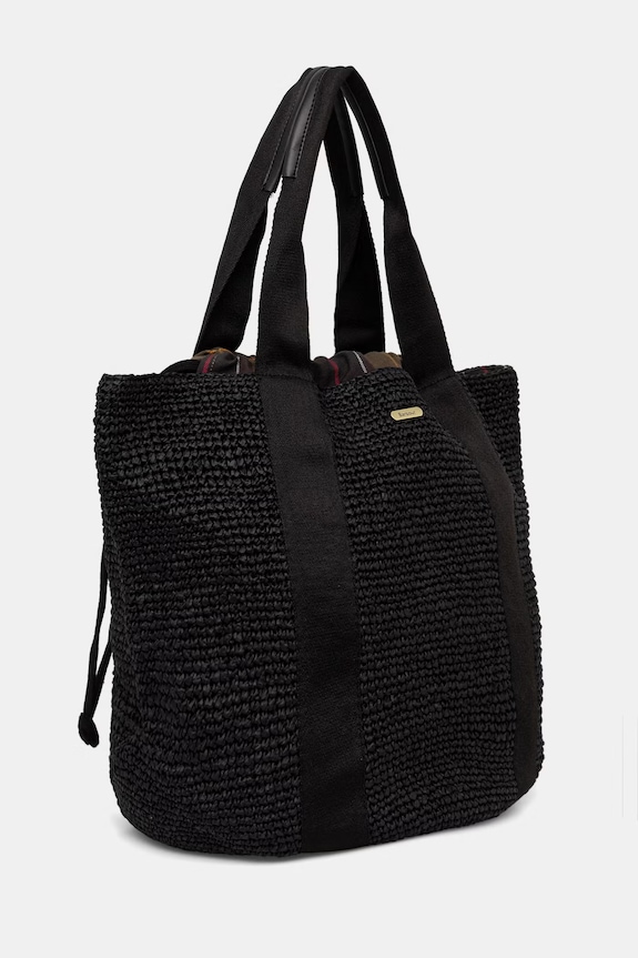 Barbour geantă shopper pentru femei Lily LBA0467 negru SS26