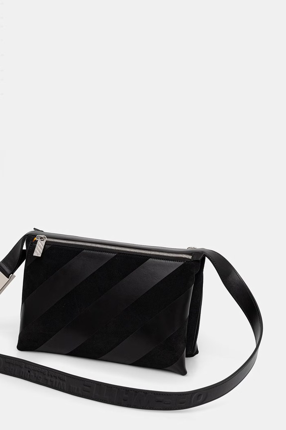Akcesoria Off-White Sandbag_404 torebka crossbody damska skórzana OWNN18NS26LEA001 czarny